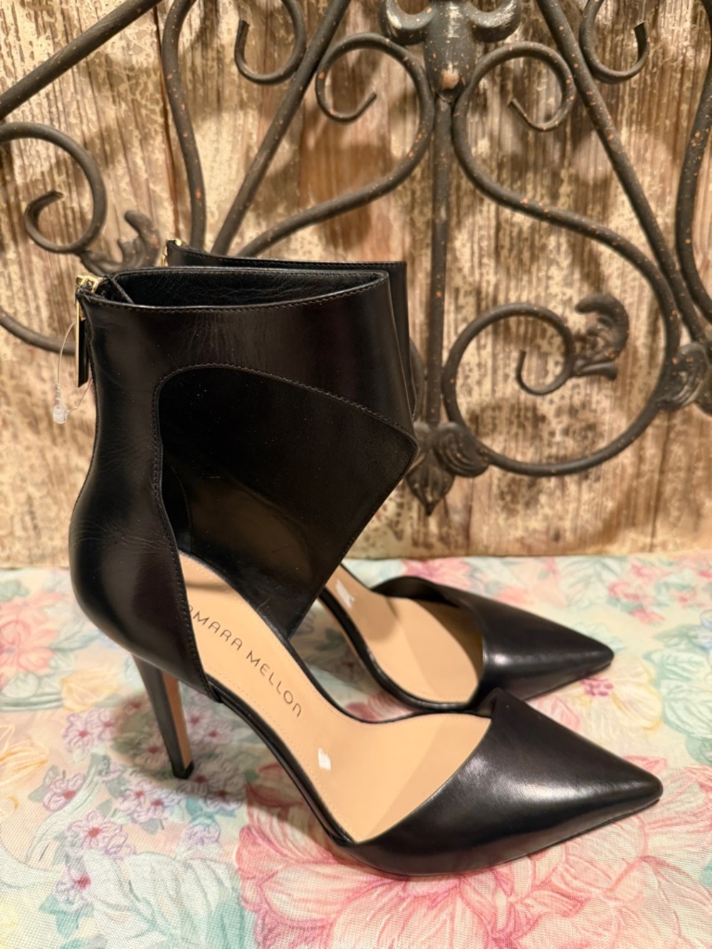 TAMARA MELLON Belle Kidskin Heels Black | 6 36.5